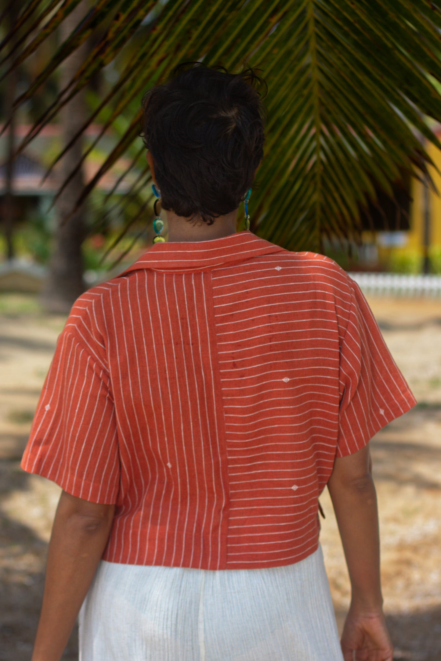 Blazing Rust Crop Shirt