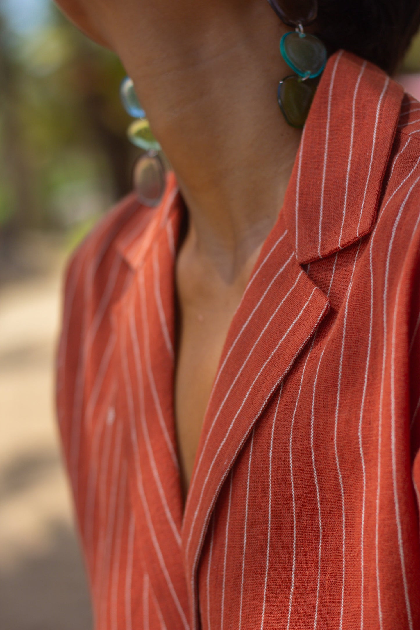 Blazing Rust Crop Shirt